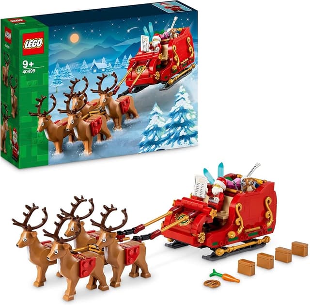 Detalle de LEGO 40499 Trineo de Papá Noel 🎅 Decoración Navideña Juguete