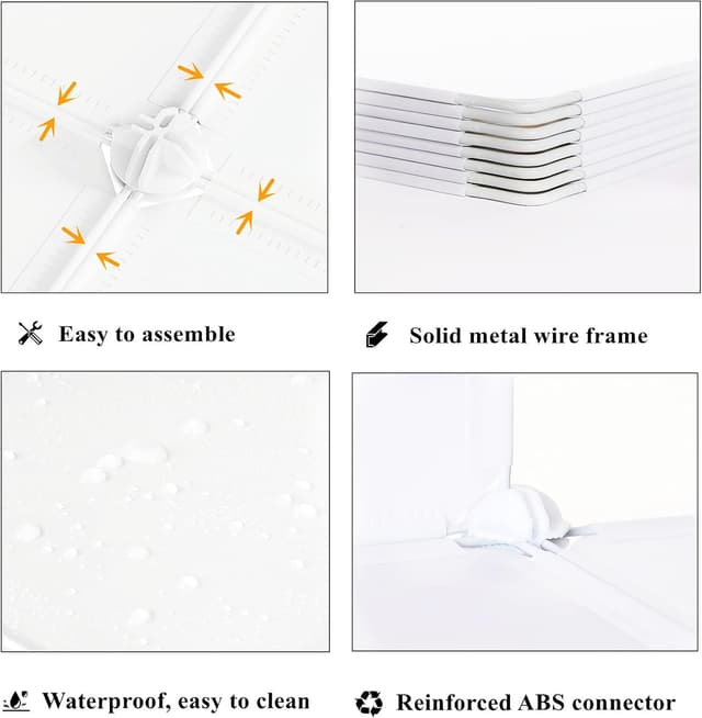 Thumbnail 6 de AWTATOS 16-Cube Storage Organizer (Stackable Cube Shelves), White