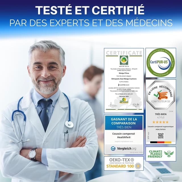 Thumbnail 5 de Healthfix Coussin cunéiforme ergonomique 1 pièce