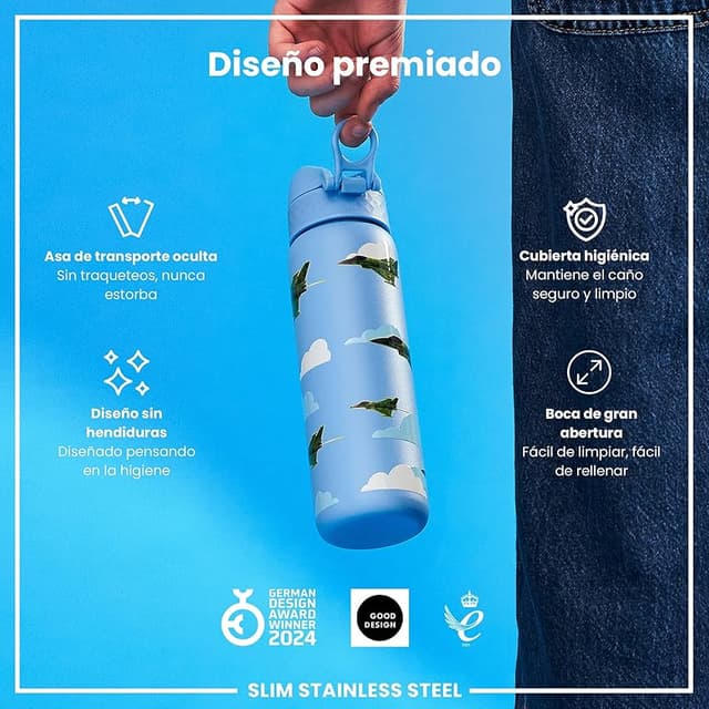 Thumbnail 5 de ion8 Botella Agua Inox 600 ml, sin aislamiento 💧