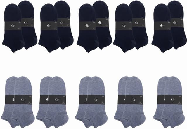 Thumbnail 6 de dabisocks Sneaker Socken Herren & Damen – 10 Paar Premium Baumwollsocken in Schwarz, Weiß & Grau (35-49)