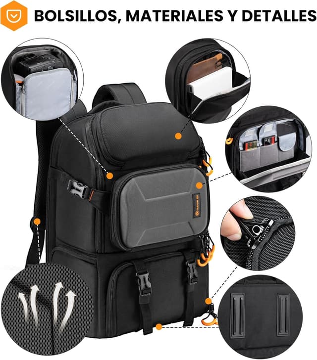 Thumbnail 5 de TARION Mochila profesional para cámara 15,6