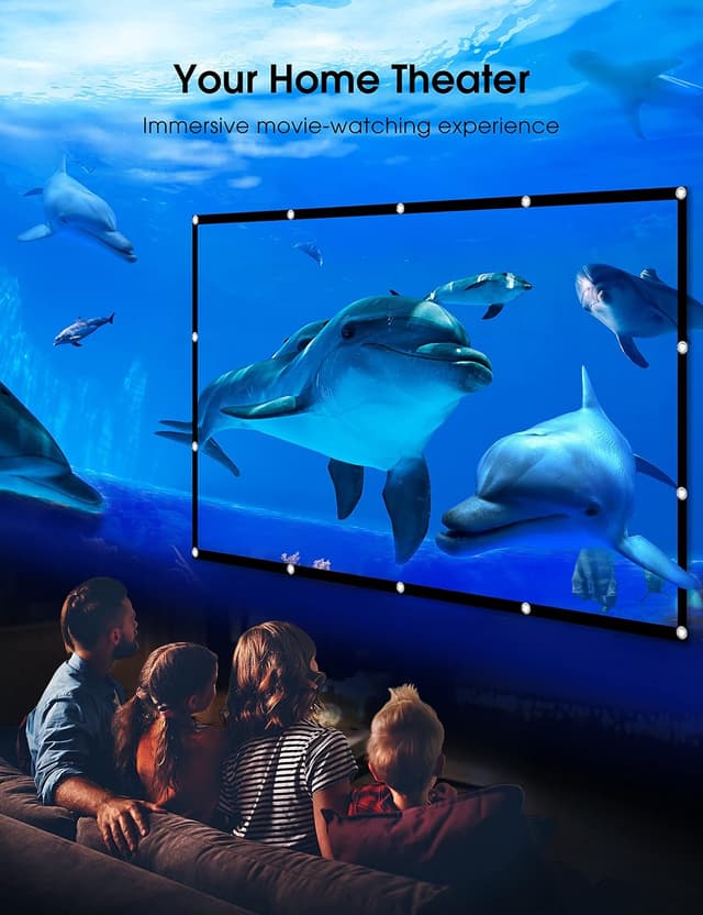 Thumbnail 3 de Projector Screen 100 Inch Portable 16:9