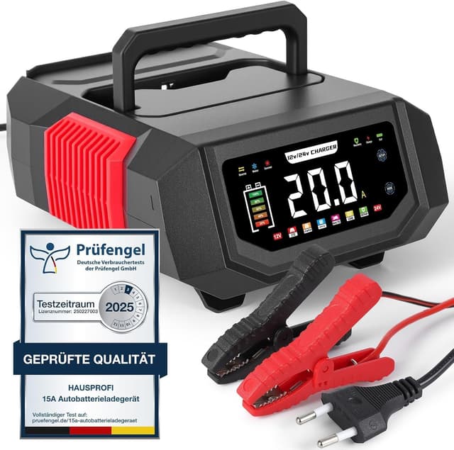 Detalle de HAUSPROFI Ladegerät 20A 12V/24V 🔌