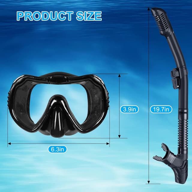 Detalle 1 de Mengine Snorkel Set for adults snorkelling