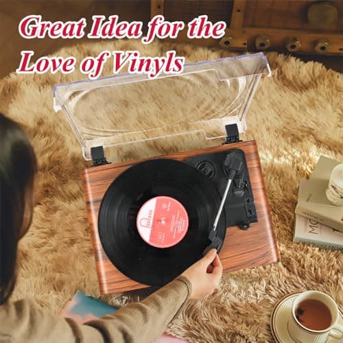 Thumbnail 5 de Udreamer Platine, tourne-disque Bluetooth avec 3 vitesses