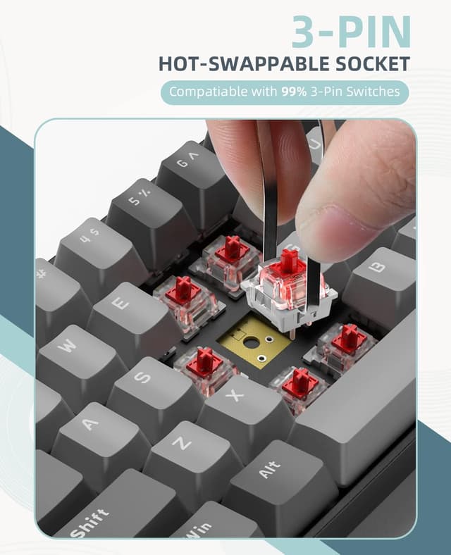 Thumbnail 6 de MAGIC-REFINER RK68 Teclado Mecánico Gaming Inalámbrico ⚡