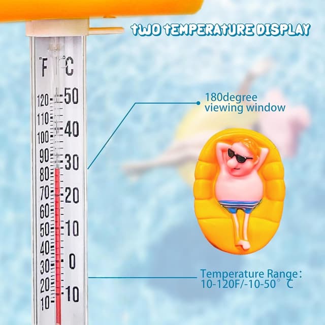 Detalle 1 de Luthando Schwimmendes Poolthermometer für PVC