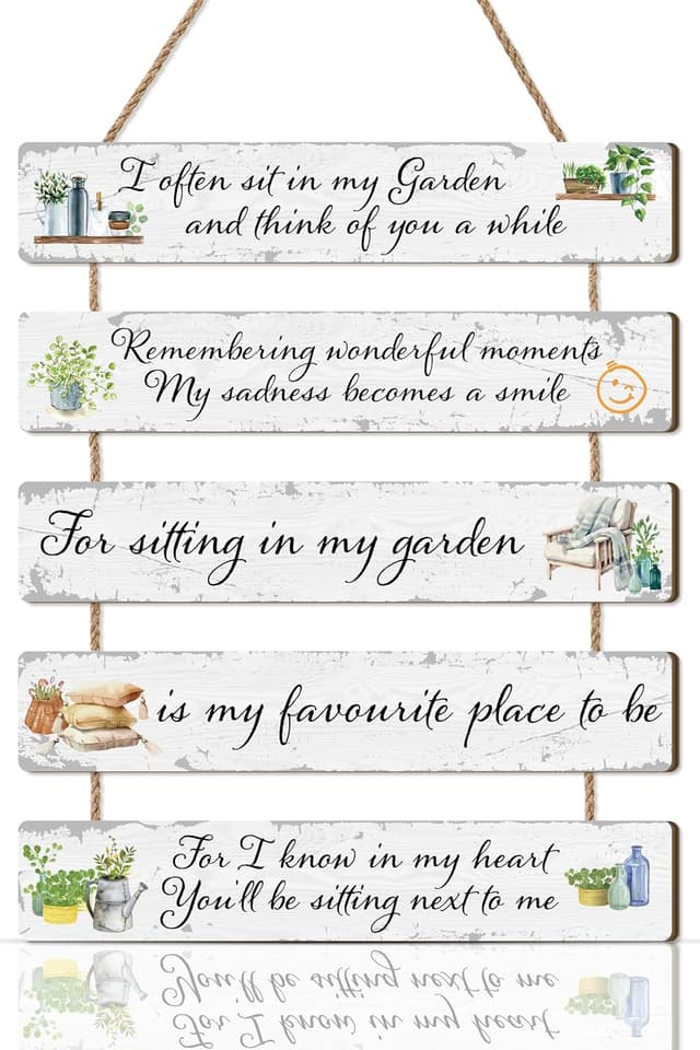 Detalle de HPNIUB Funny Garden Sign 5 pack