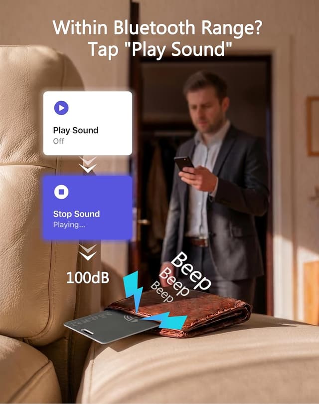 Detalle de Airtag Card Wallet Tracker 1.5mm Slim