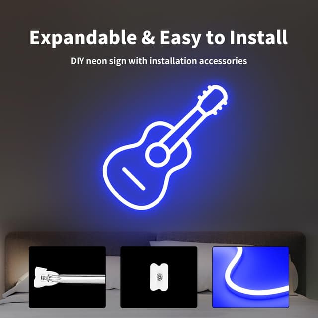 Thumbnail 5 de ShineBurky Tira LED Neón Azul 5m 12V IP65 Regulable