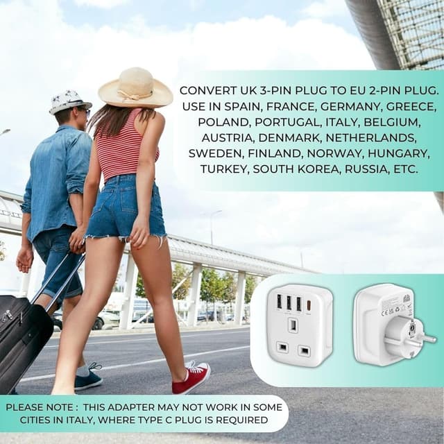 Thumbnail 6 de Double Dragon 20W UK to EU Travel Adapter