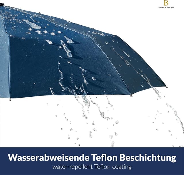 Thumbnail 6 de LOGAN & BARNES Boston Regenschirm sturmfest 140 km/h