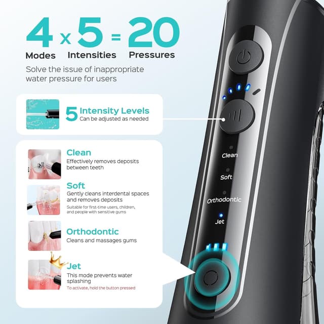 Thumbnail 1 de COSLUS Cordless Water Flosser 20 Levels