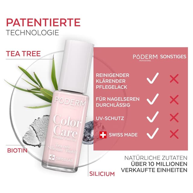 Thumbnail 3 de PODERM Teebaum Nagellack Color Care 8 ml