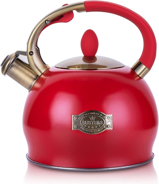 Imagen de SUSTEAS Stove Top Whistling Tea Kettle 2.64 QT 🫖 en OfertitasTOP