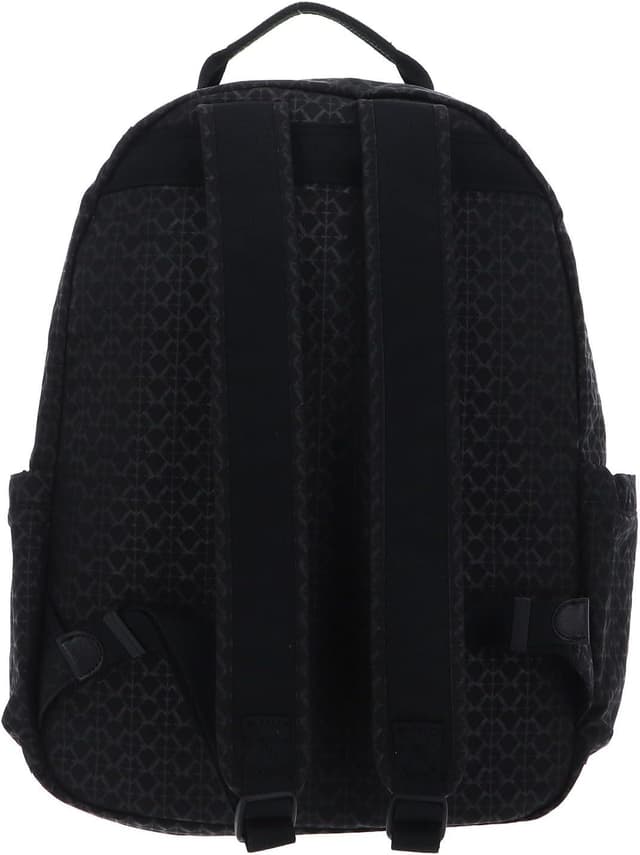 Detalle de Kipling Seoul Mochila grande Signature Emb, negro