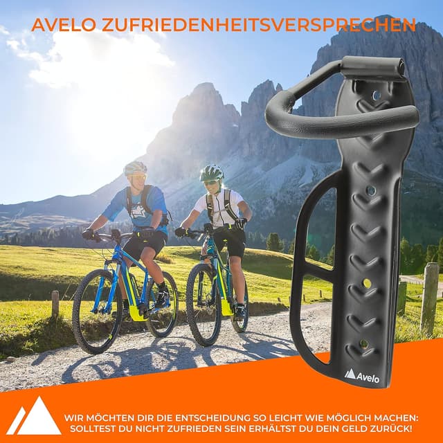 Thumbnail 6 de Avelo Fahrrad-Wandhalterung 2er-Set mit fischer Zubehör – für alle Räder bis 25 kg, schwarz