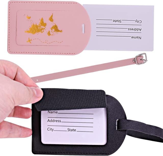 Thumbnail 5 de 4Pcs Gepäckanhänger Premium PU