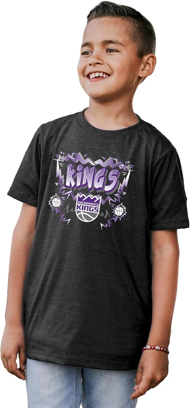 Thumbnail 6 de Blue 84 NBA Unisex Kids Miami Heat Youth Tri-Blend T-Shirt (Officially Licensed)