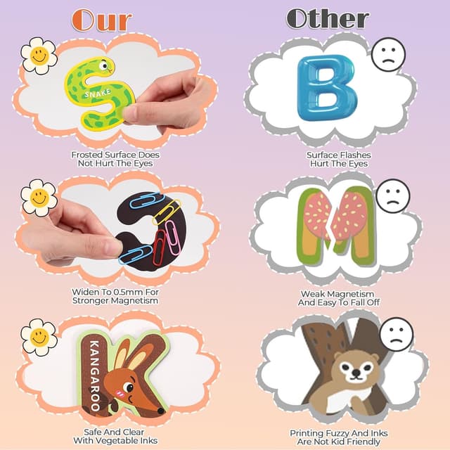 Thumbnail 5 de Magnetic Letters Large Alphabet Magnets for Kids 🧲