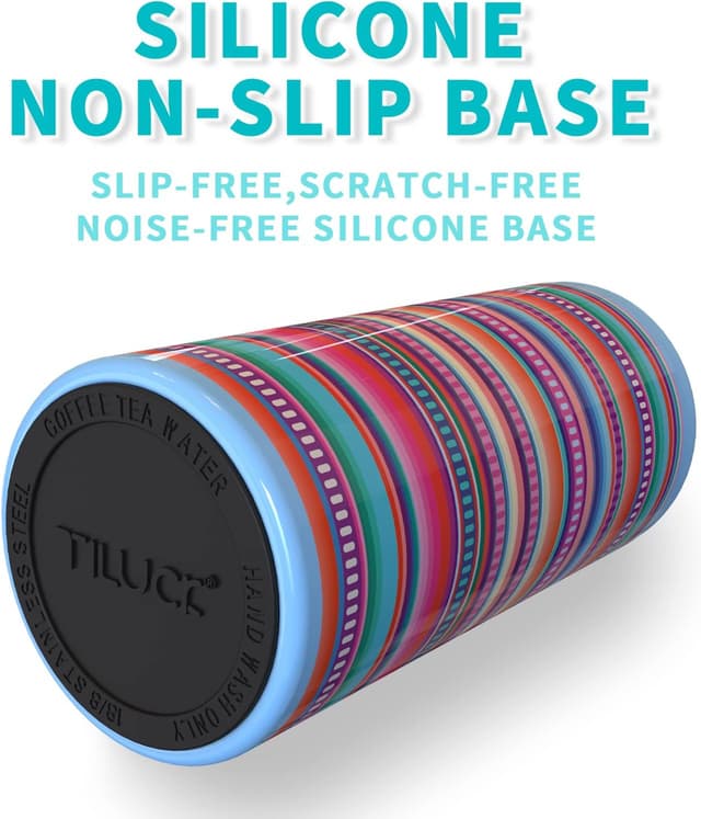 Detalle de TILUCK Skinny Can Cooler for Slim Beer & Hard Seltzer (Double-Walled Stainless Steel) for 12 oz Slim Cans