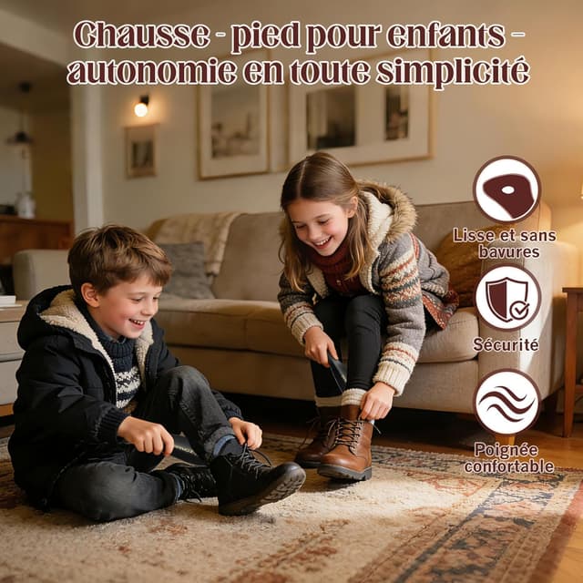 Detalle 2 de ZOMAKE Chausse-pieds en métal 2 pièces, format court 19 cm (noir)