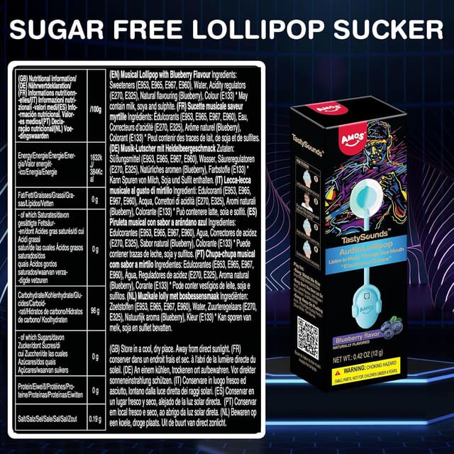 Detalle de AMOS Musicales sucette musicale 1 bleu