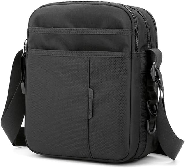 Detalle de SPAHER Umhängetasche für Herren aus Oxford-Nylon – wasserabweisende Messenger Bag für iPad & Alltag