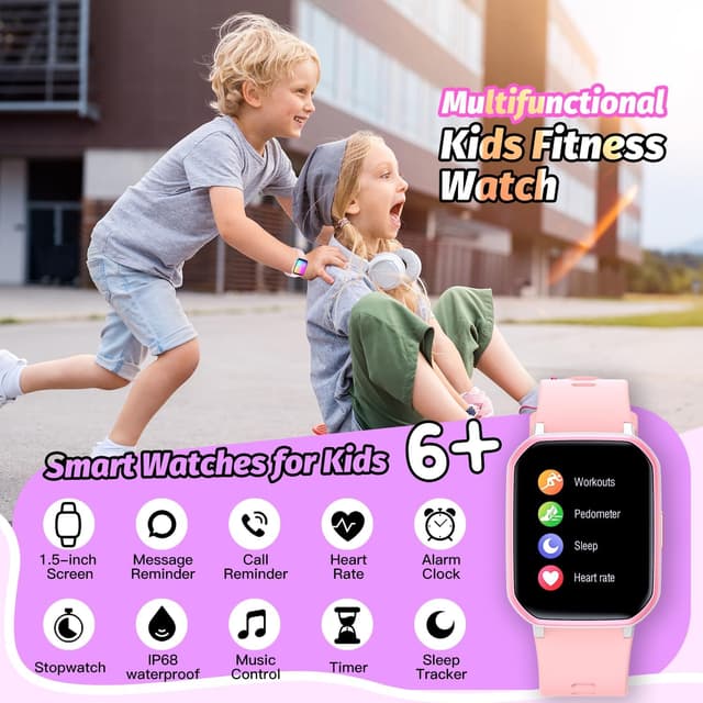Detalle de Kids Smart Watch 1.5‑inch DIY Face, IP68