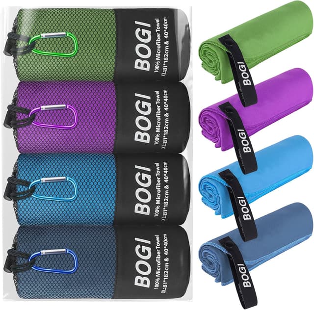 Detalle de BOGI Microfibre Travel Towel 4 Pack