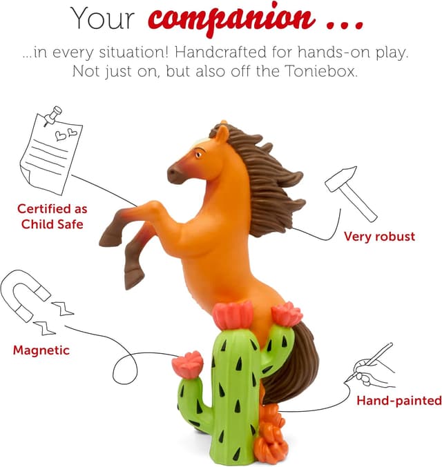 Detalle de tonies Spirit Audio Character – Spirit Toys, DreamWorks audiobook for children (requires a Toniebox)