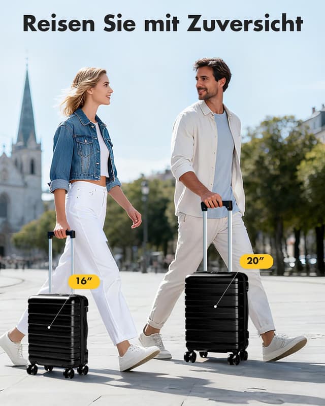 Thumbnail 6 de Lekesky Handgepäck Koffer 45x36x20 cm (25 l) – Trolley mit TSA-Schloss und 360°-Rollen