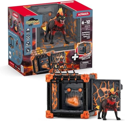 Detalle de Schleich 42674 BattleCave Hiena de Lava — 27 piezas