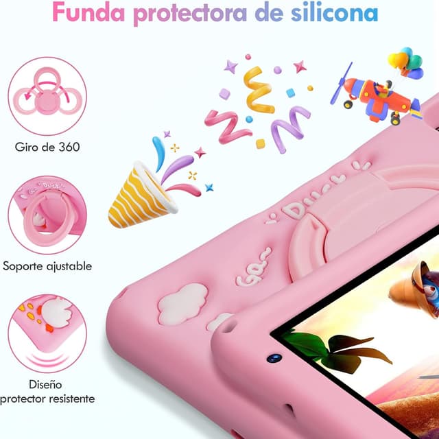 Thumbnail 5 de Tableta infantil 7 pulgadas Android 13 Rosa
