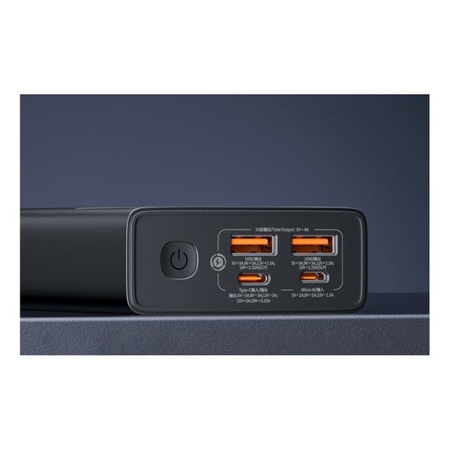 Detalle 2 de Baseus 20000mAh Power Bank 65W pantalla LED