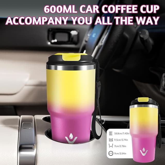 Thumbnail 4 de HoneyHolly Termo Cafe 600 ml termo hermético para llevar ☕