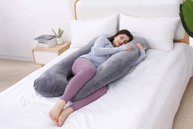 Detalle 2 de AS AWESLING Pregnancy Pillow U-shaped, removable cover