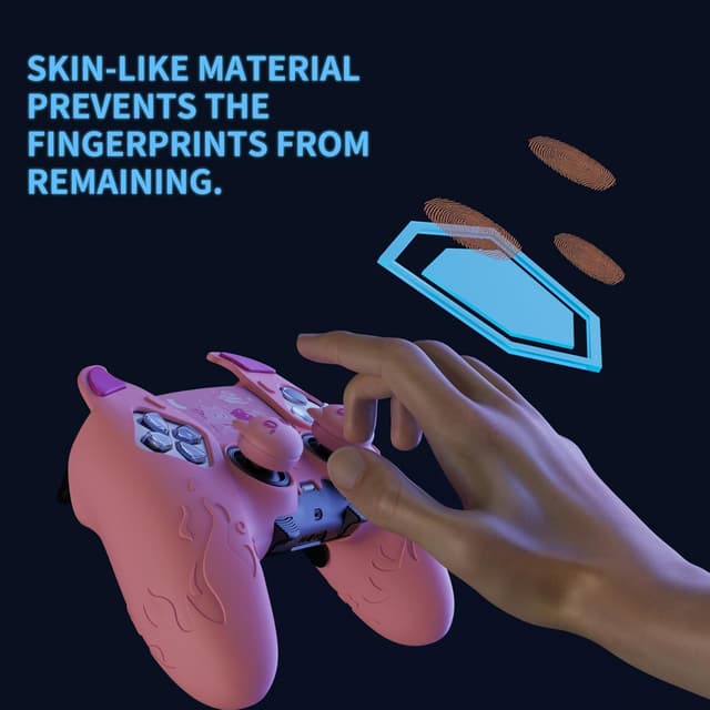 Thumbnail 3 de PlayVital Funda de Silicona para PS5 Edge 🕹️ Rosa Kawaii