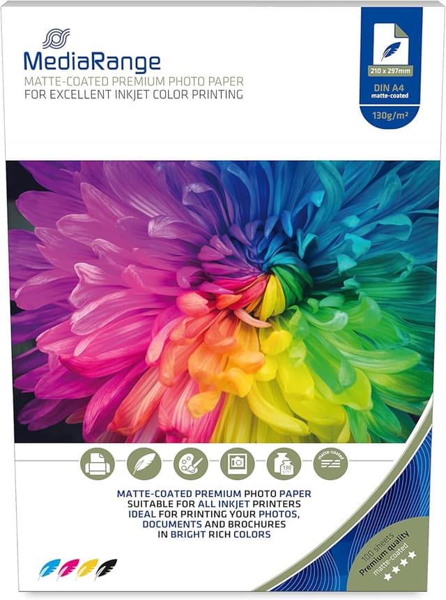 Detalle de Papier Photo Mat A4 130 g/m² (mat) — format A4 pour impressions nettes