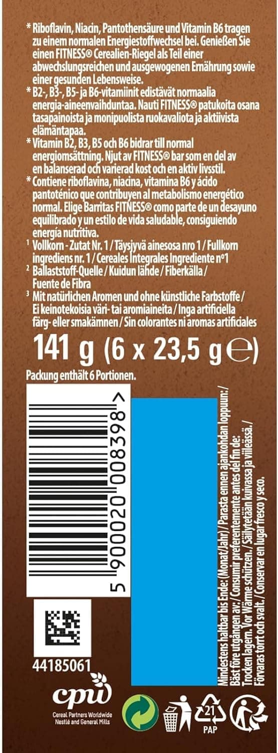 Thumbnail 6 de Nestlé Fitness Chocolate Barritas, Pack 48 Barritas 🍫