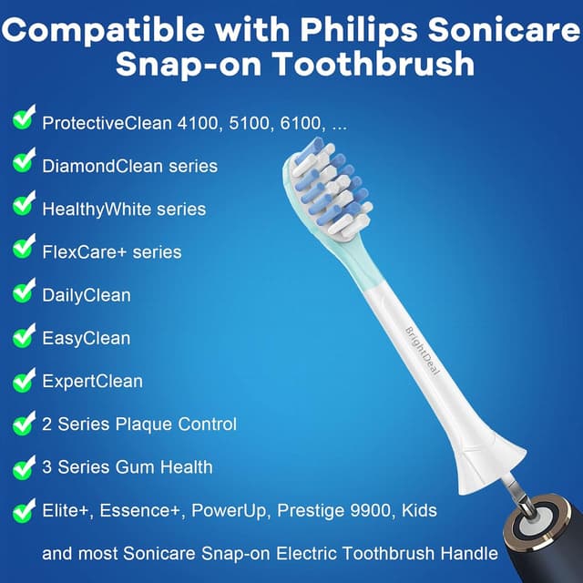 Thumbnail 1 de Philips Sonicare C3 Replacement Brush Heads, 6 Pack 🪥