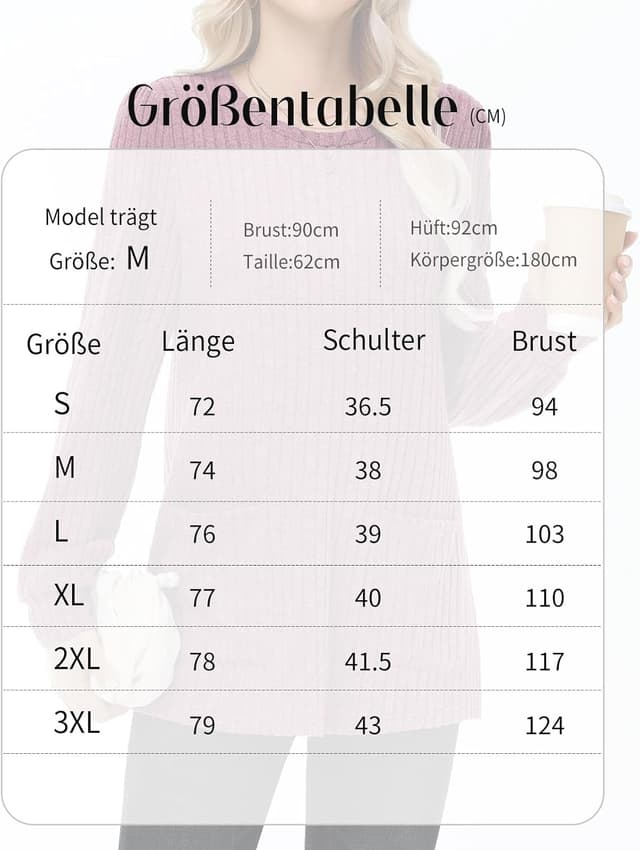 Detalle de Tanmolo Damen leichter Pullover im Tunika-Look mit Rundhals und Taschen