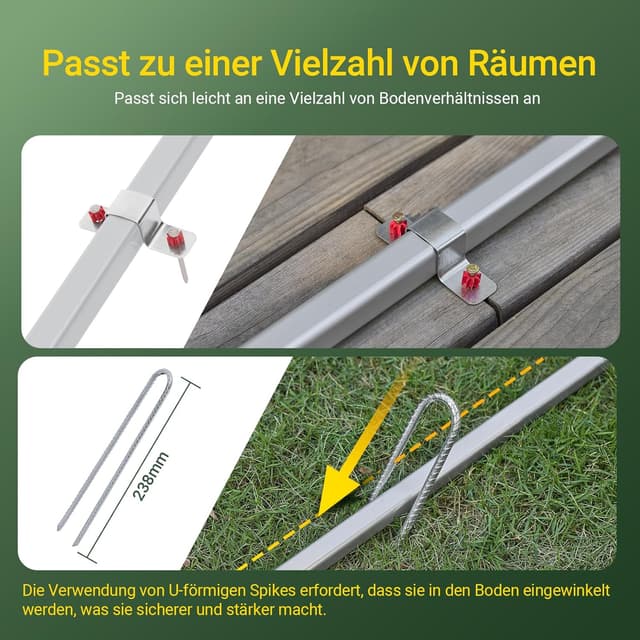 Thumbnail 4 de SoBuy KLS11-DG Fahrradgarage 120x163x176 cm