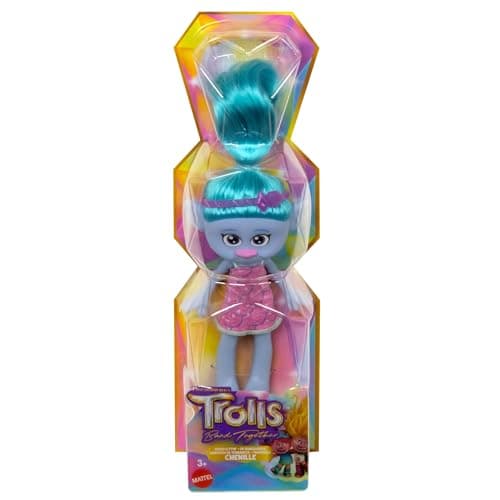 Thumbnail 5 de Mattel Trolls 3 Muñeca Chenille Pelo Azul 🎉 - Juguete +3 años