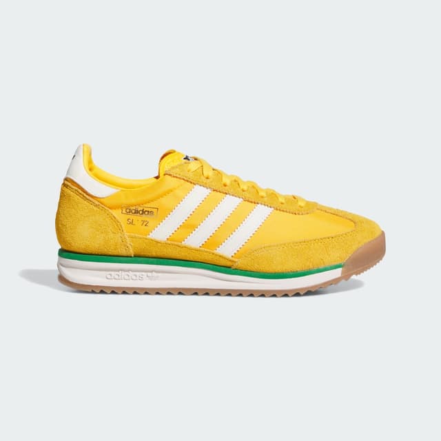 Detalle de adidas Zapatilla SL 72 Rs amarilla: estilo retro para el día a día