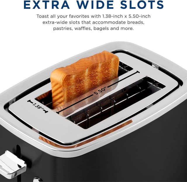 Detalle de GE 2 Slice Toaster 850W with 7 settings