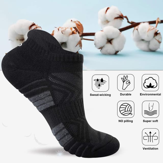 Thumbnail 6 de Natugloe trainer socks 6 pairs anti-blister