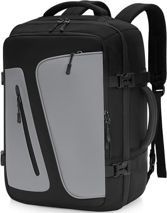 Detalle de Hafmall Baggage Cabine 45x30x20 pour Easyjet : sac à dos cabine 30 L noir et gris