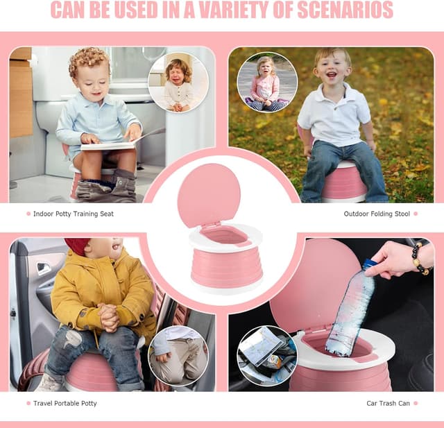 Thumbnail 6 de Pot de Toilette Portable Bébé 1-3 ans Rose